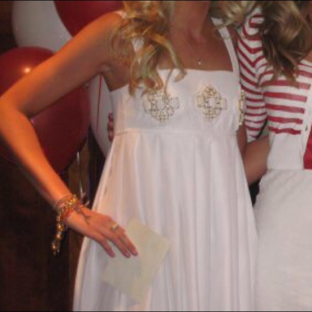 Karta White Babydoll Dress.